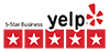 Yelp Review 5 star logo